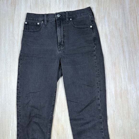 Madewell The Perfect Vintage Jean Black High Rise Straight Leg Classic Denim 27 - Picture 2 of 15